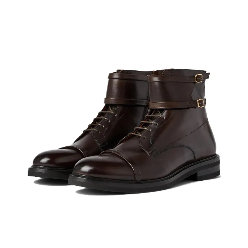 Malone Souliers Ankle Boots Men's Brown-4