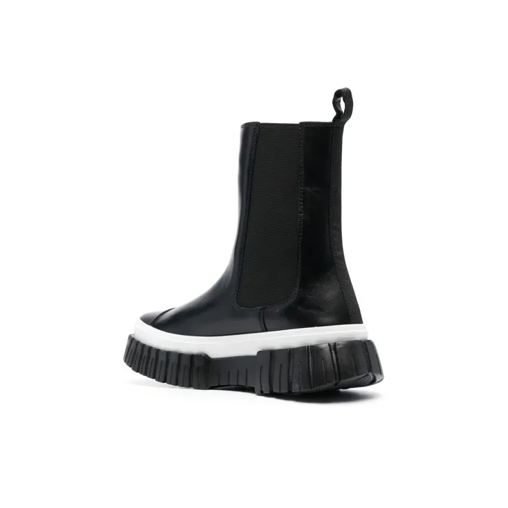 LOVE MOSCHINO Logo-print Chelsea Boots-2