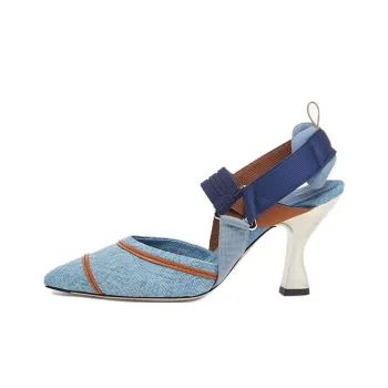 FENDI Colibrì 90mm Embroidered-logo Pumps