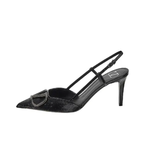 Valentino VLogo Signature Slingback Pointed Toe Pumps