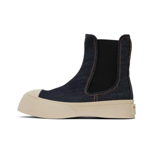 MARNI Pablo Short Chelsea Boots Women's Blue