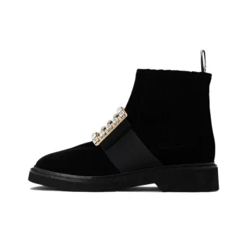 Roger Vivier Viv' Rangers Ankle Boots Women's Black
