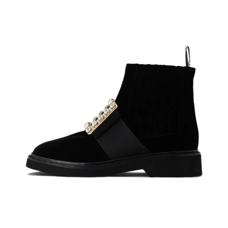 Roger Vivier Viv' Rangers Chelsea Boots Women's Black-0