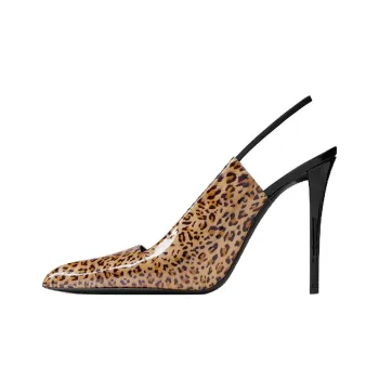 SAINT LAURENT Raven 120mm Leopard print Pumps