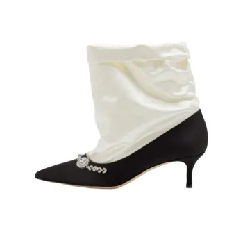 MANOLO BLAHNIK Lamik Ankle Boots 5cm Women's Black