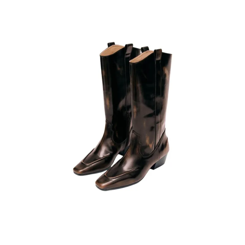 ALOHAS Chase Ankle Boots 4.5cm Women's Brown-2