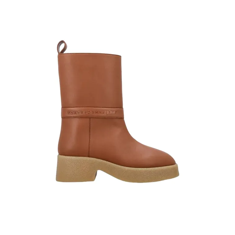 Stella McCartney Logo-Embossed Pull-On Ankle Boots Women's-1