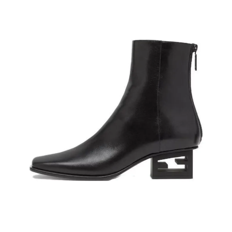 FENDI Square Toe Heeled Boots Women's-0
