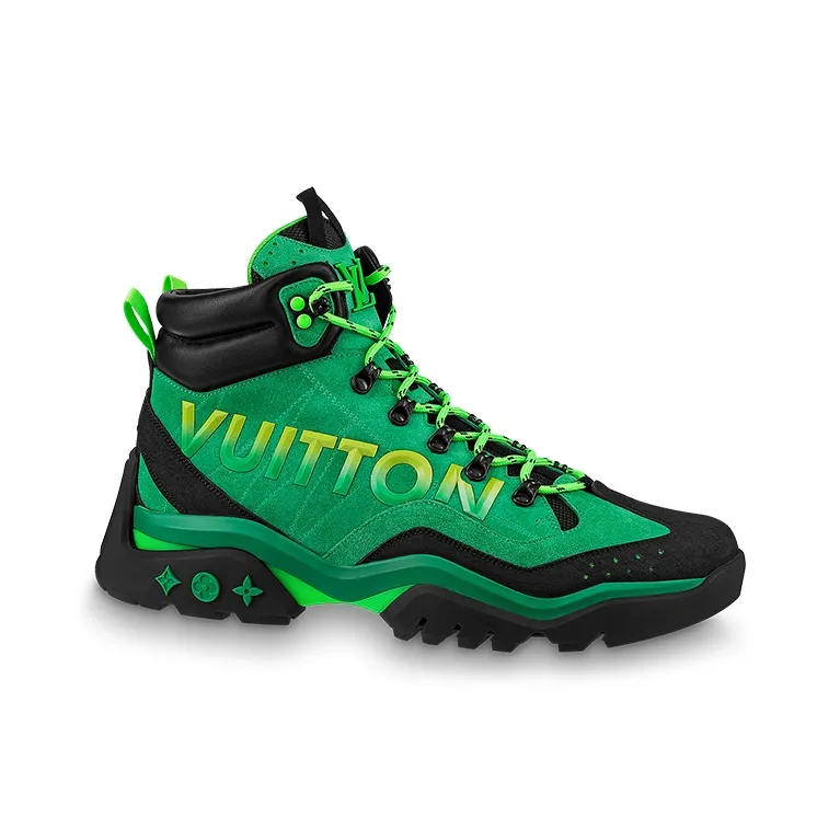 LOUIS VUITTON Millenium Ankle Boot Green Black-1