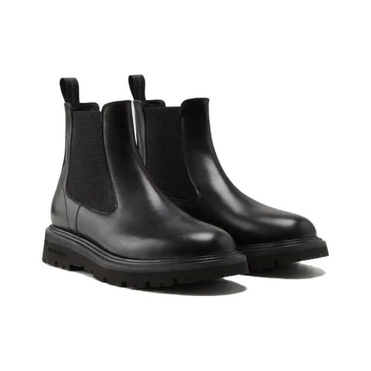 WOOLRICH Short Chelsea Boots Men's Black-2