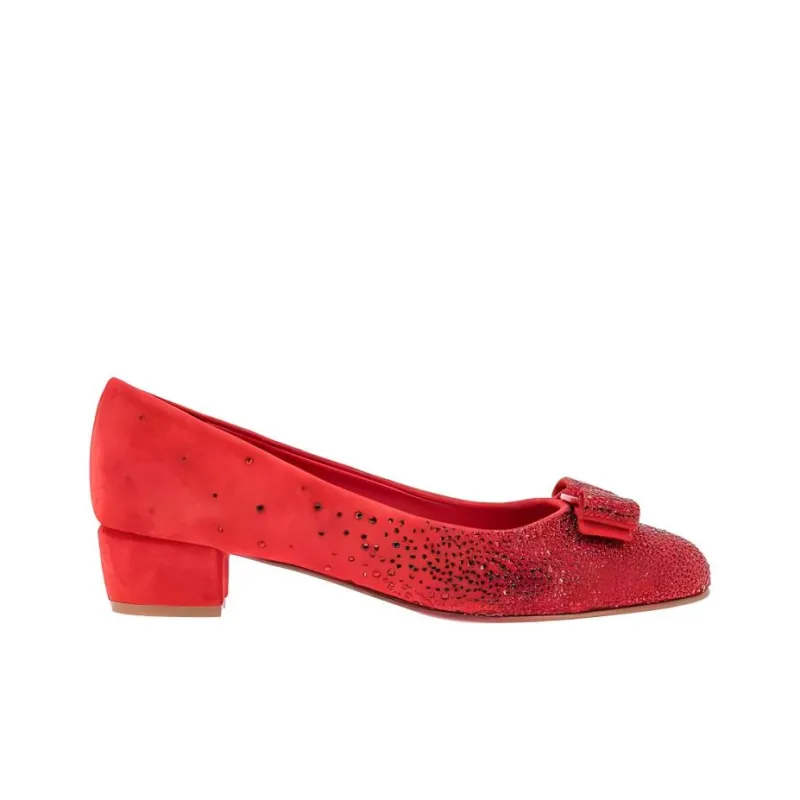 FERRAGAMO Vara-bow Crystals Pumps-1