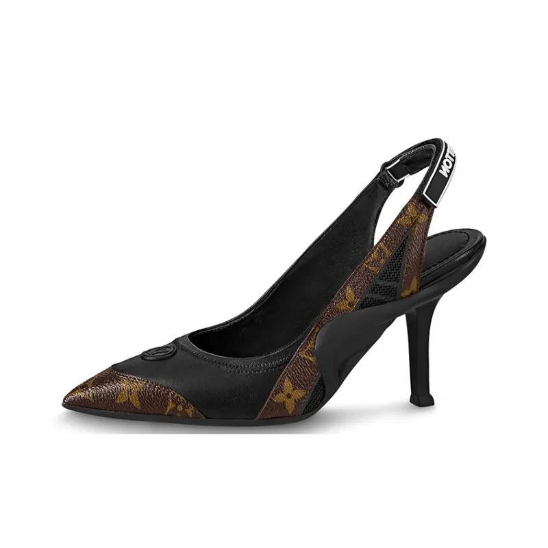 LOUIS VUITTON Archlight Slim Heel High Heels Women's Brown Black-0