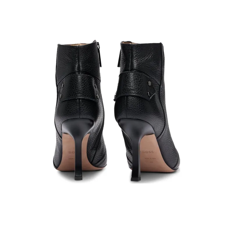 HUGO BOSS Ankle Boots 9cm Women's Black-3