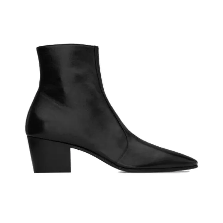 SAINT LAURENT Vassili 60mm Leather Boots-1