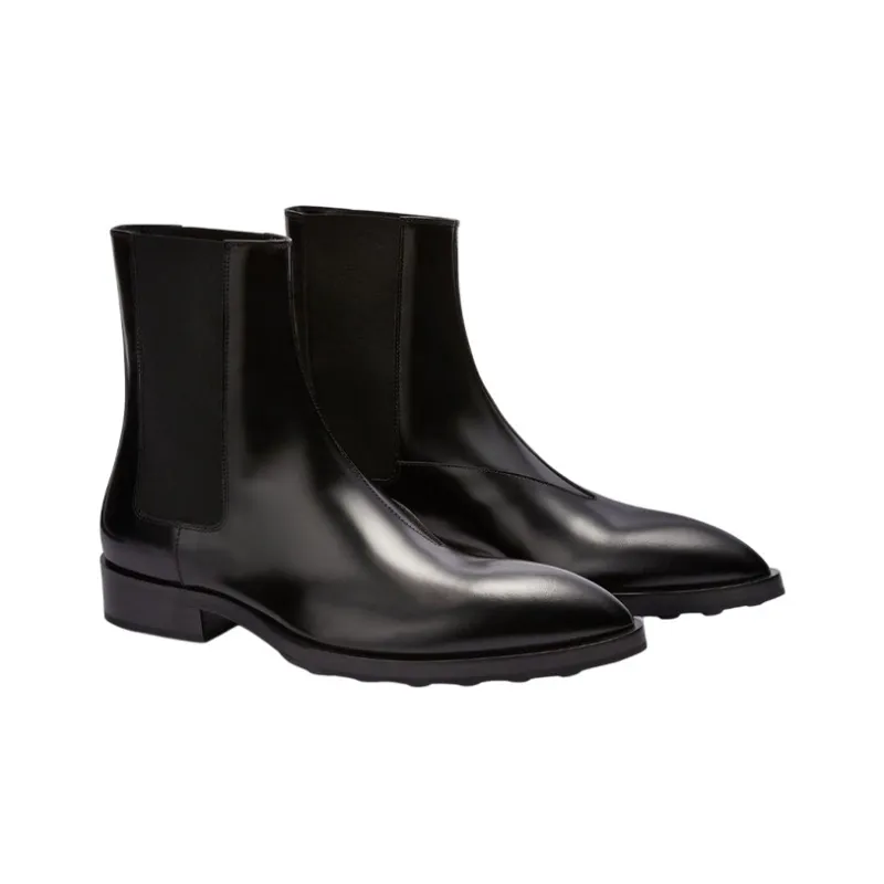 JIL SANDER Short Chelsea Boots Men's Black-2