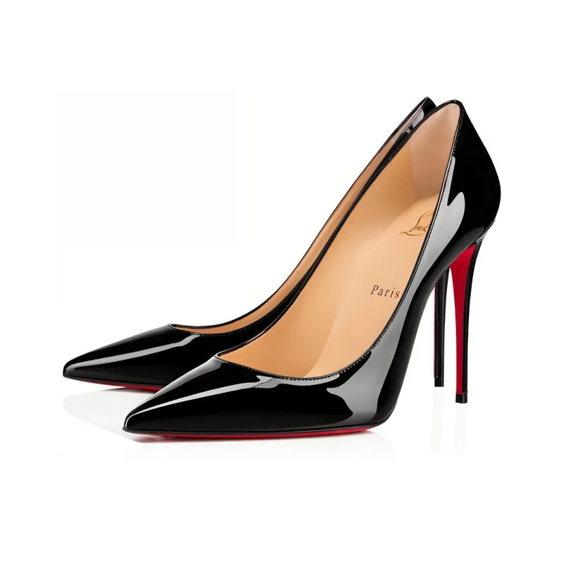 Christian Louboutin Kate 100mm Pump Black Patent Leather Women's-2