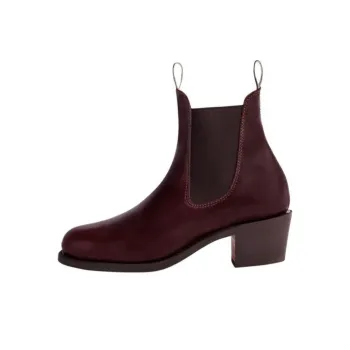 R.M.WILLIAMS Rosebery Short Chelsea Boots Women's Red Brown