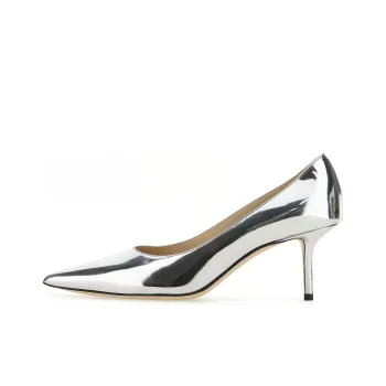 Jimmy Choo LOVE Slim Heel High Heels 6.5cm Women's Silver