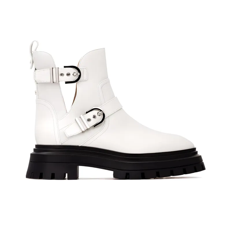 Stuart Weitzman Buckle Fastened Round Toe Ankle Boots-1