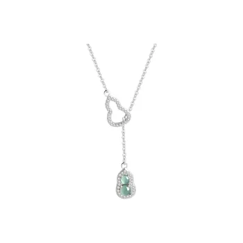 ZHOUBAIFU Glutinous Jade Jadeite Necklaces Women's