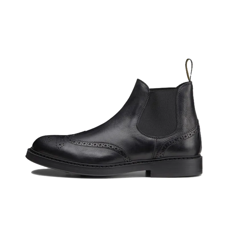 DOUCAL'S Perforated Leather Ankle Boots-0