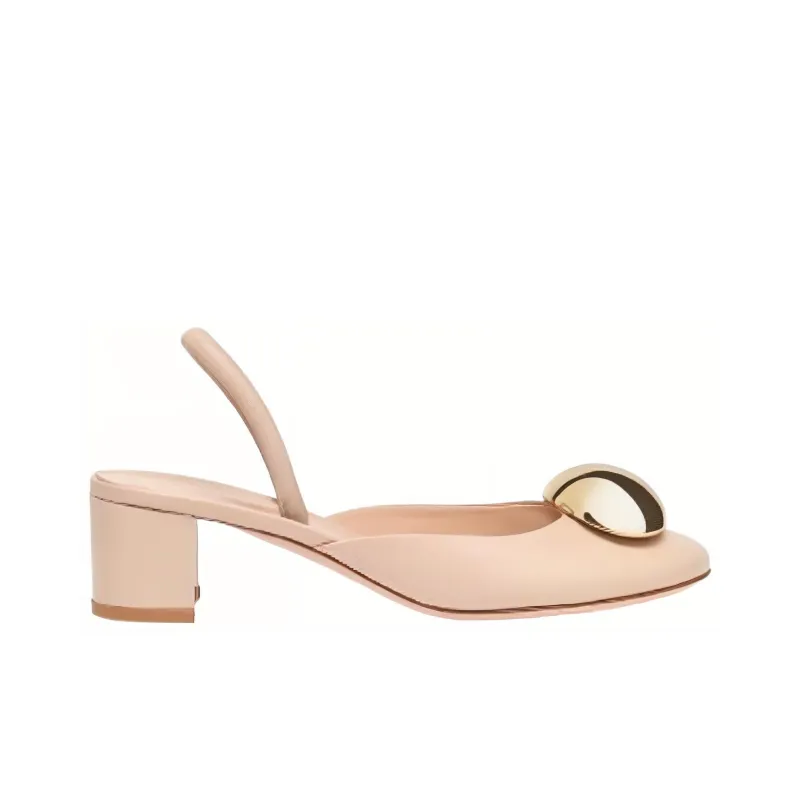 GIANVITO ROSSI Sphera 45mm Leather Mules-1