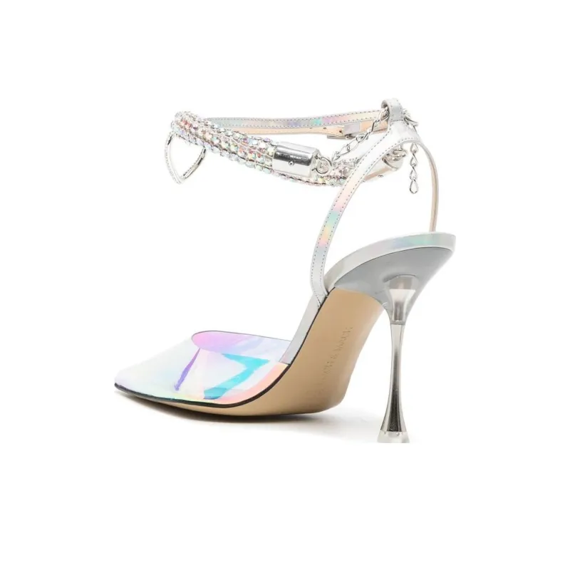 MACH & MACH Iridescent Crystal-strap Pumps-3