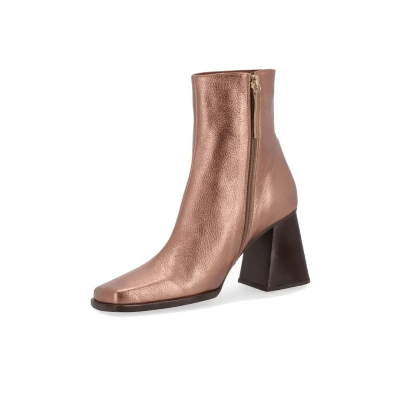 ALOHAS Ankle Boots 8cm Women's Gold-3