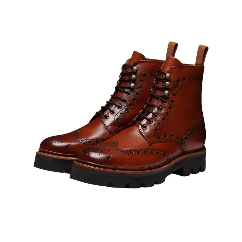 GRENSON FRED Ankle Boots Men's Brown-2