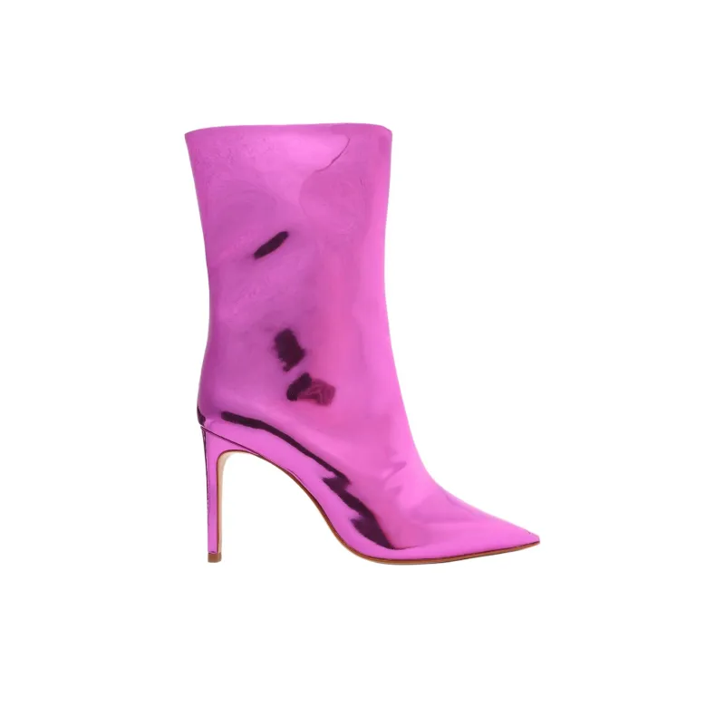 Schutz Mary Ankle Boots 10cm Women's Pink Purple-1