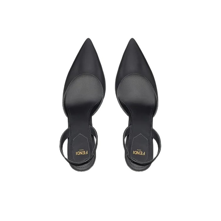 FENDI Slingback Tapered Toe Pumps-2
