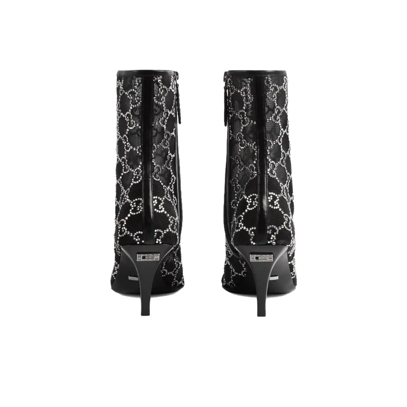 GUCCI 85mm GG-motif Ankle Boots-4