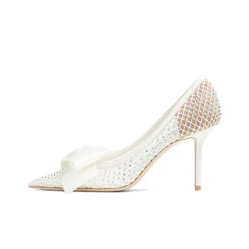 Jimmy Choo Slim Heel High Heels 8.5cm Women's White