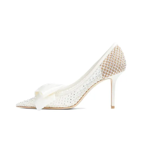 Jimmy Choo Slim Heel High Heels 8.5cm Women's White