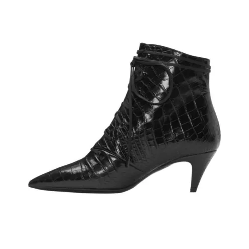 SAINT LAURENT Kiki Ankle Boots 6.5cm Women's Black