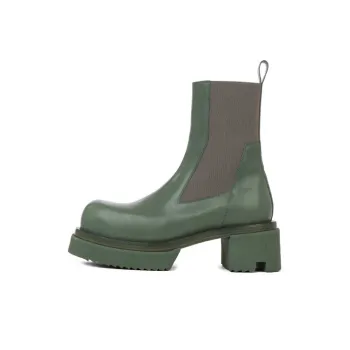 RICK OWENS/RO Beatle Bogun Chelsea Boots Men's Green
