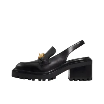 TORY BURCH Jessa Block Heel Casual Single Shoes Women's Black