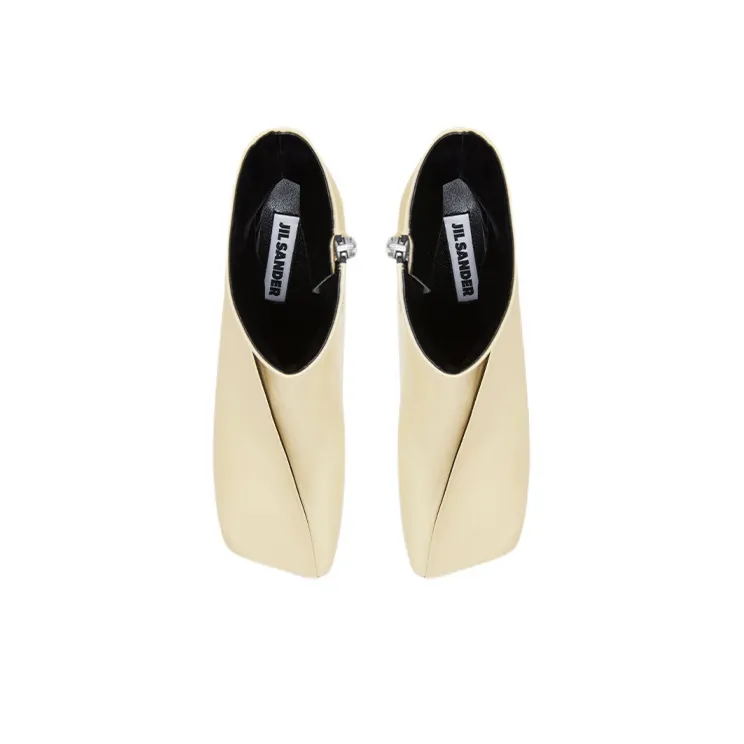 JIL SANDER Ankle Boots Women's Beige-3