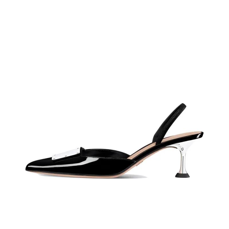 DIOR La Parisienne Dior Slim Heel High Heels Women's Black-0