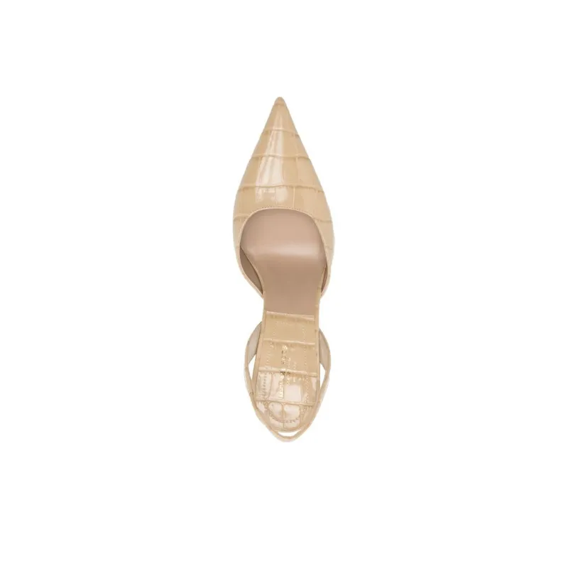 MICHAEL KORS Presley Runway Slim Heel High Heels 10cm Women's Beige-4