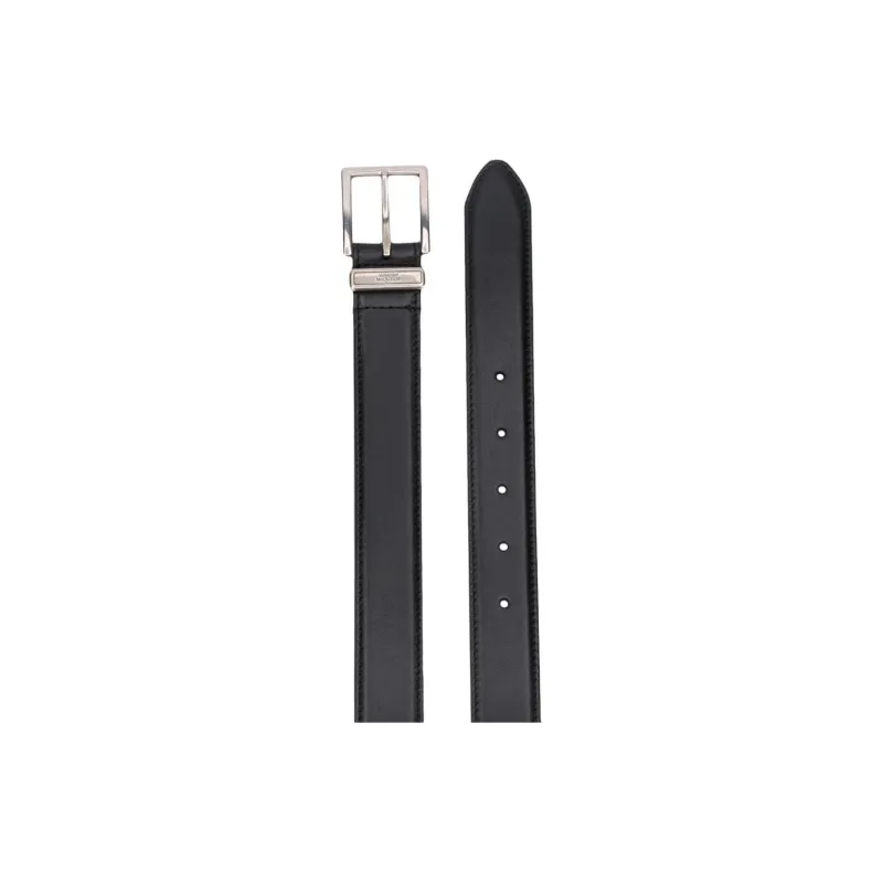 Alexander McQueen Leather Leather Belts Men's Black Width  3cm-4