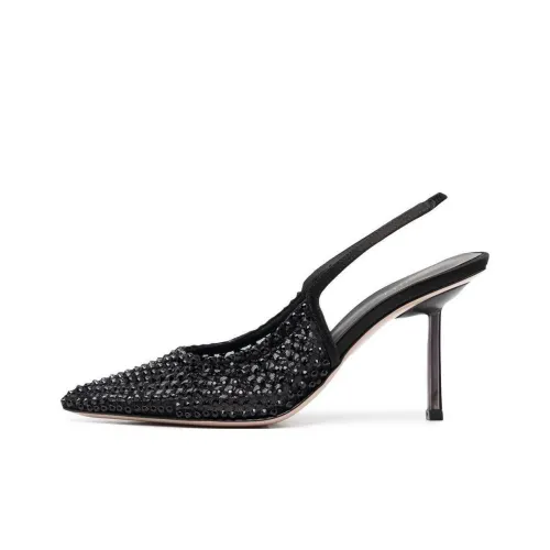 Le Silla Rhinestone embellished Slingback Stiletto Pumps