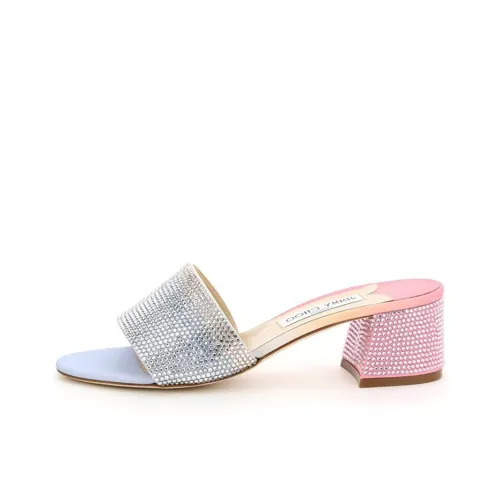 Jimmy Choo Block Heel Slide Slippers 4.5cm Women's Rainbow