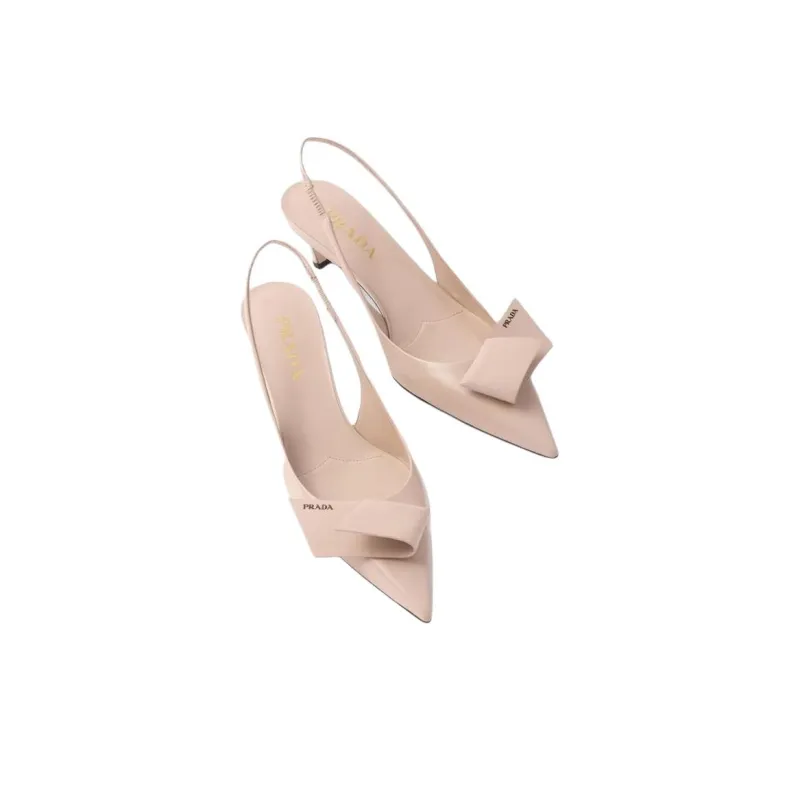 PRADA Logo-patch Pointed-toe Pumps-4