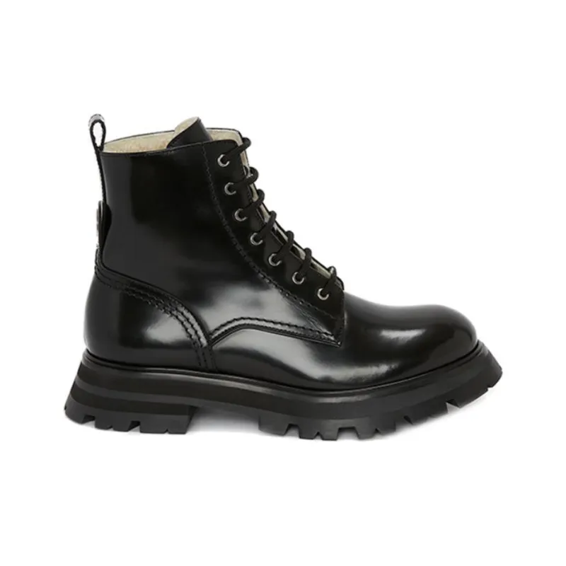 Alexander McQueen Combat Ankle Boots-1