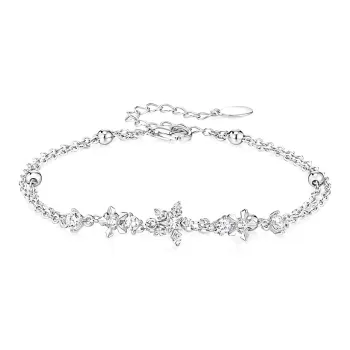 KADER 925 Sterling Silver Bracelets Women's Silver