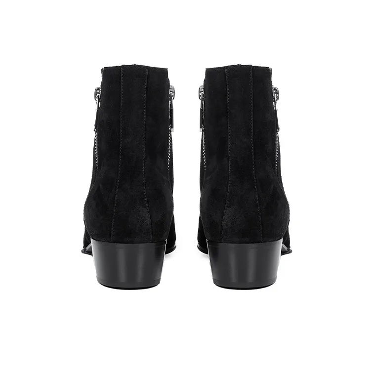 BALMAIN Ankle Boots Men Black-3
