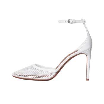 Alaia Slim Heel High Heels 9cm Women's White