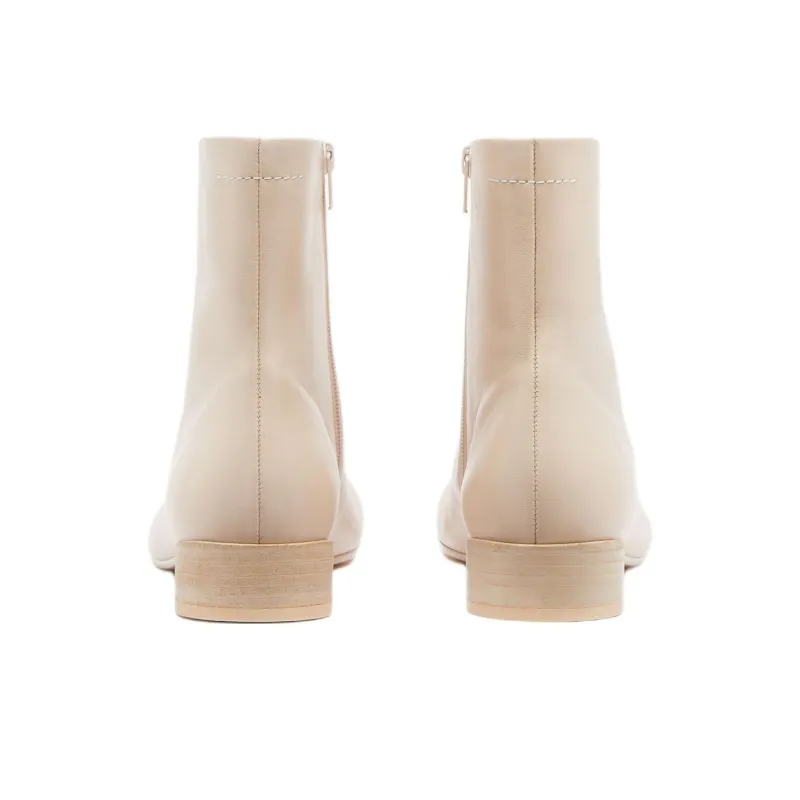 MM6 Maison Margiela Ankle Boots 3.5cm Women's Beige-3