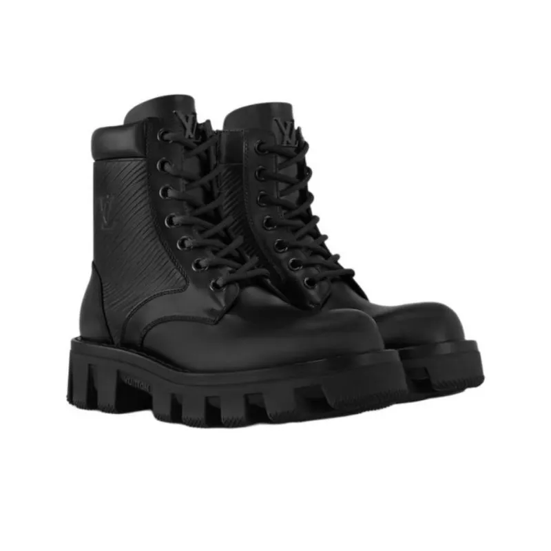 LOUIS VUITTON Ankle Boots Men's Black-2